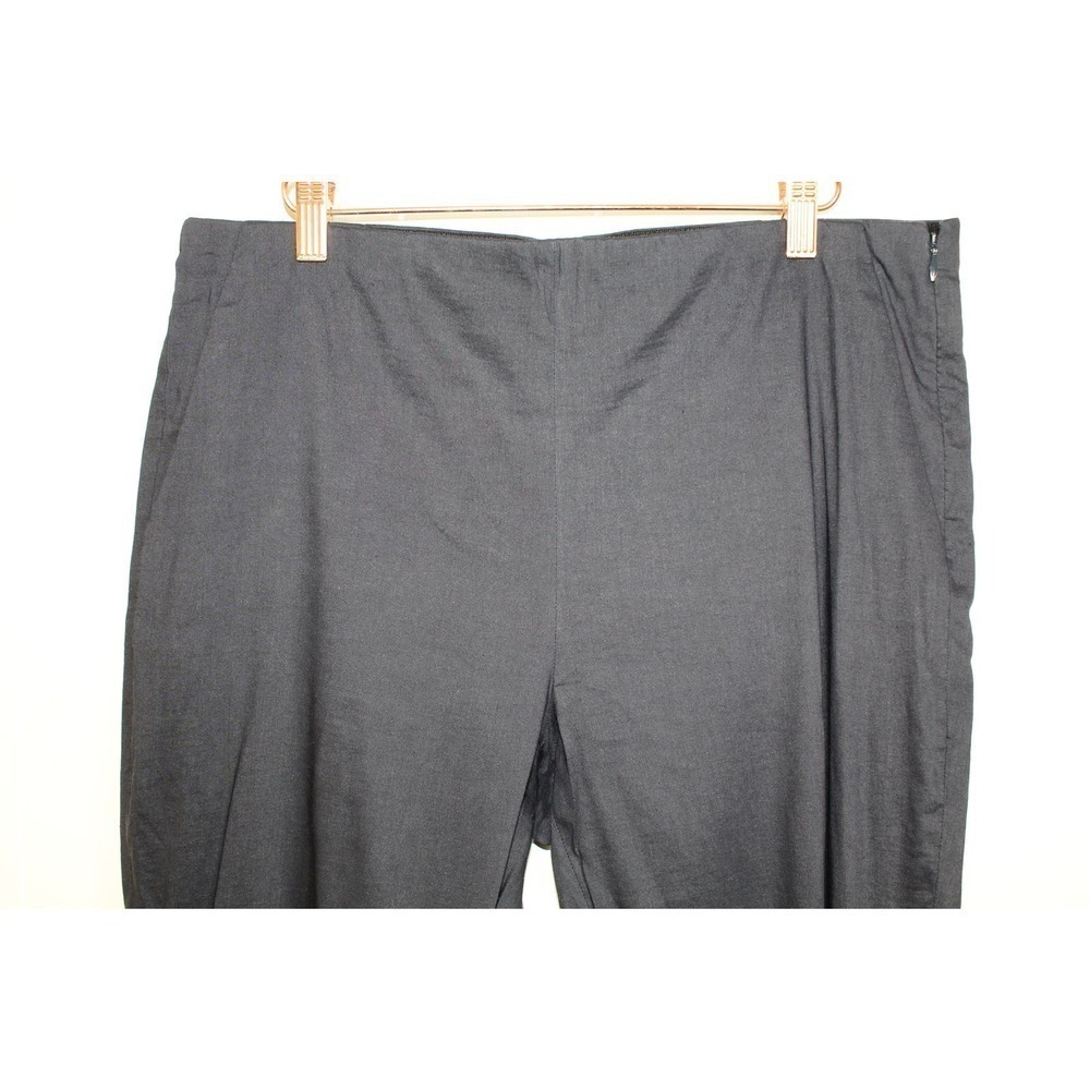Theory Treeca Eco Crunch Wash Cropped Pants in Navy Size 10 - Picture 4 of 9